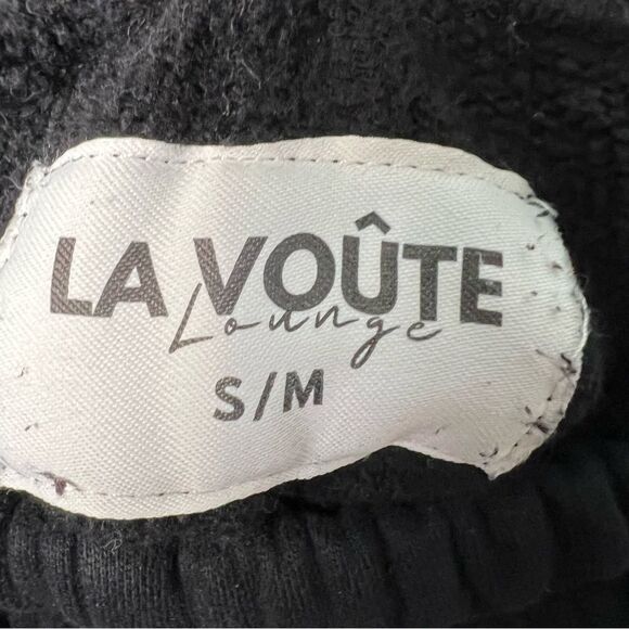 La Voûte Women's Cotton Sweatpants Loungewear Elastic Waist‎ Heavyweight Sz. S/M - Picture 3 of 6